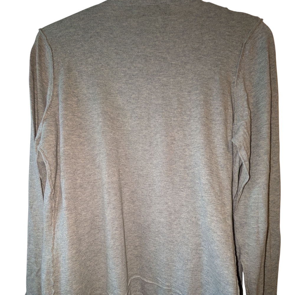 TALBOTS WOMEN'S HEATHER GRAY DRAPED CARDIGAN SIZE XL - Picture 7 of 8